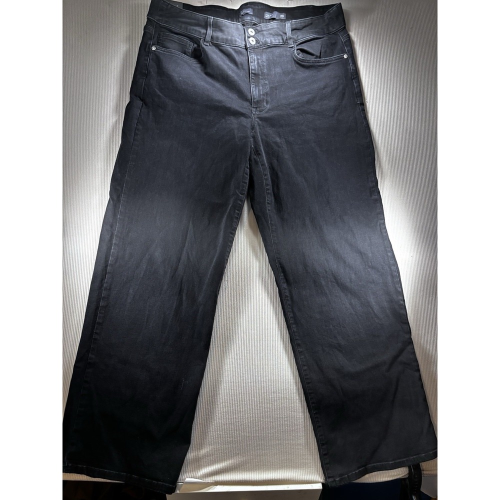 J Jill High Rise Full Leg Jeans Women's Size 20 Black New W/ Tags Cowgirl Rodeo